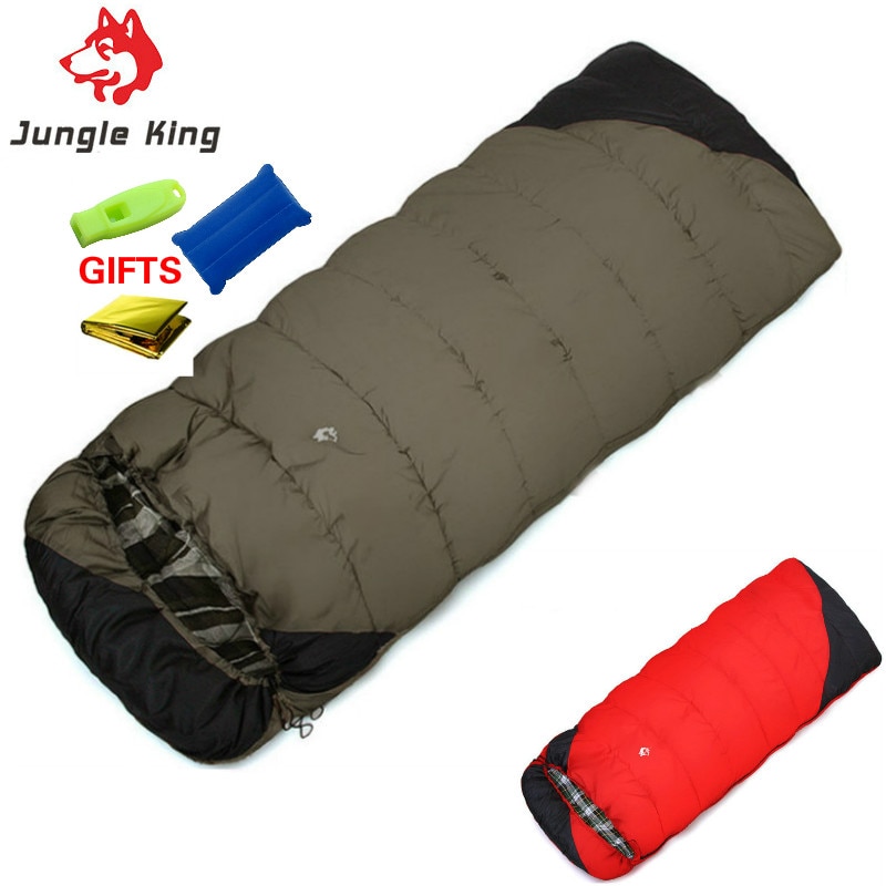 휴대용 SD807 겨울 캠핑 침낭, 섭씨 18 도, 따뜻한 봉투형 침낭, 두꺼운 슬리핑백
